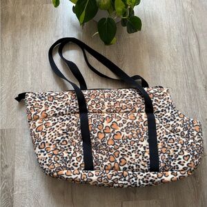 Cheetah Heart Print Dog Cat Soft lightweight Carrier
